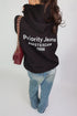 Priority destroyed hoodie black