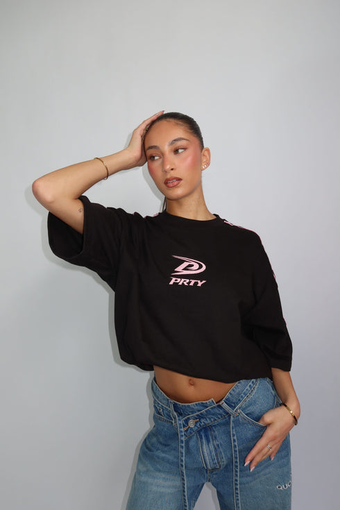 prty tee black/pink
