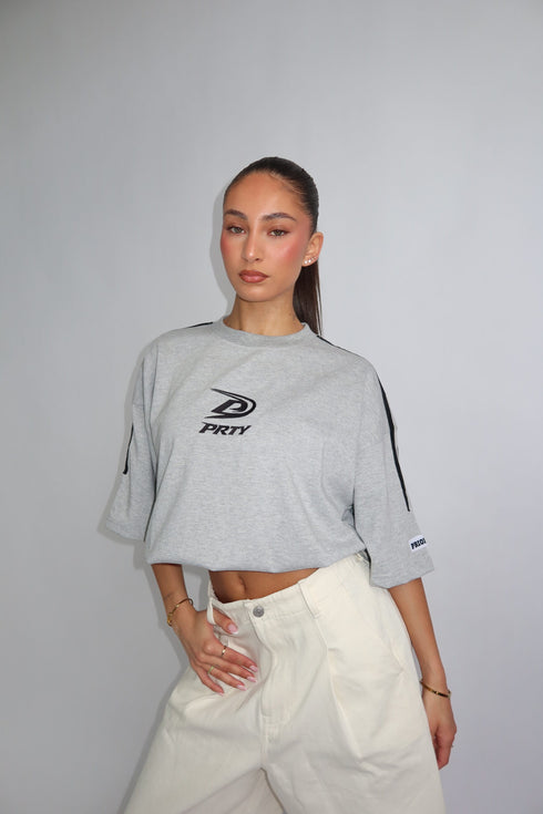 prty tee grey/black
