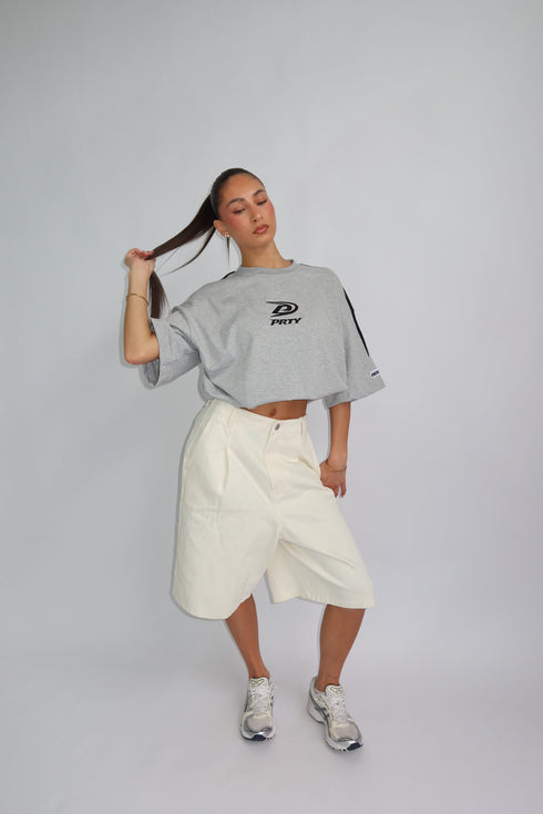 prty tee grey/black