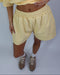 jogger short yellow