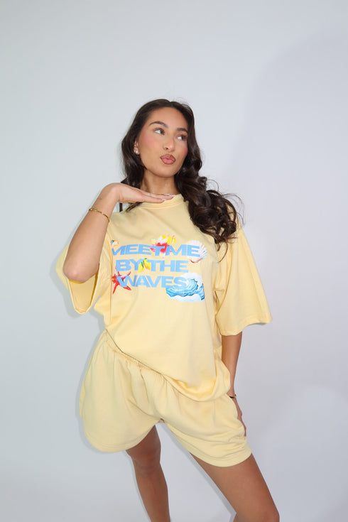 jogger short yellow
