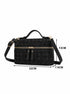 elise braided bag black