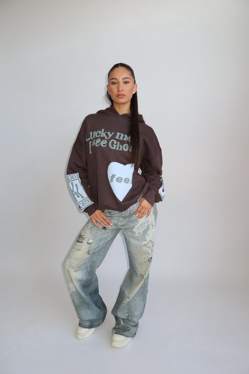 lucky me hoodie grey/denim