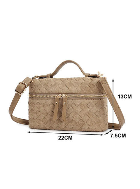 elise braided bag taupe